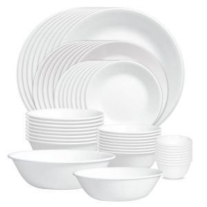 Corelle® Winter Frost White 50-piece Dinnerware Set, Service for 8, EXCLUSIVE