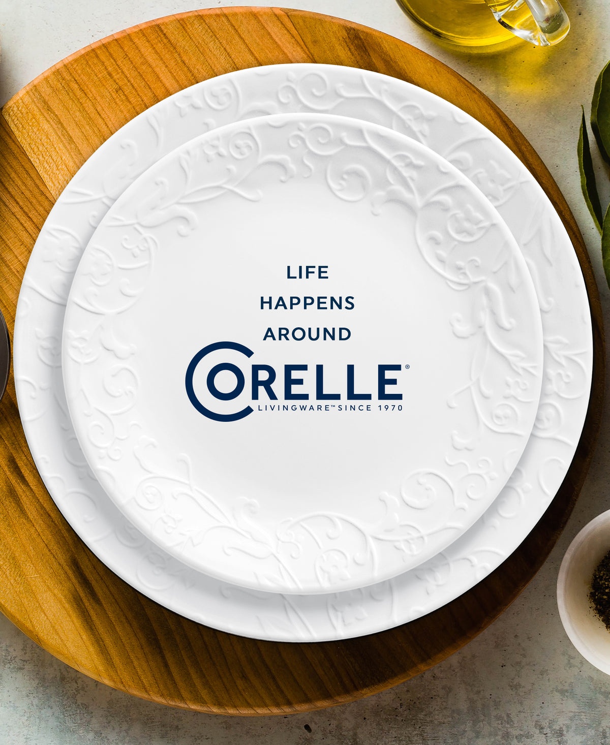 Corelle® Bella Faenza Dinnerware Set – Service for 6 + Serving Bowl - Image 4