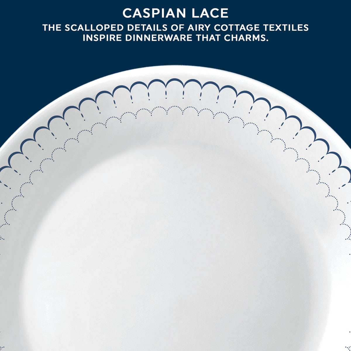 Corelle® Caspian Lace 66-piece Dinnerware Set, Service for 12 - Image 3