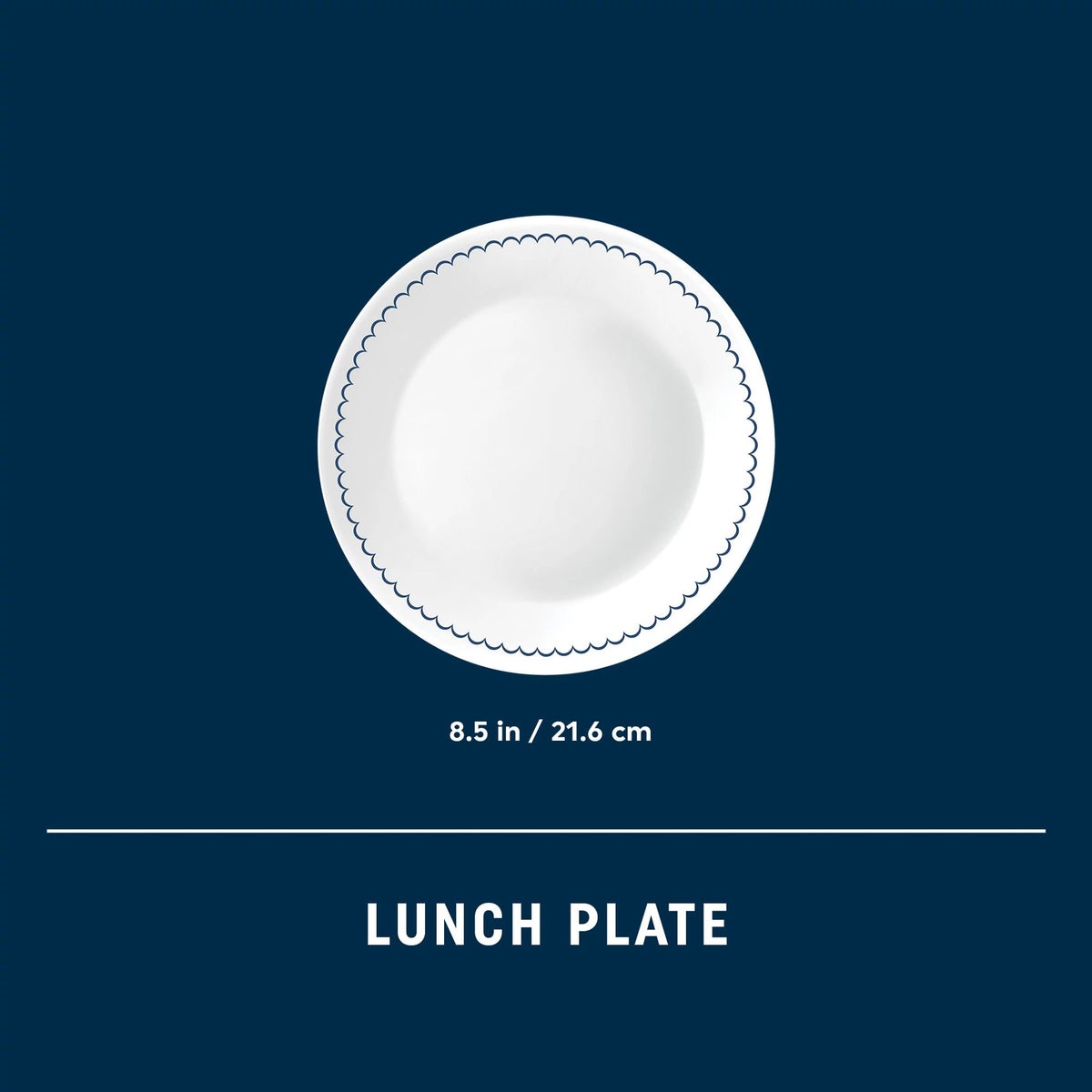 Corelle® Caspian Lace 8.5" Salad Plate - Image 3