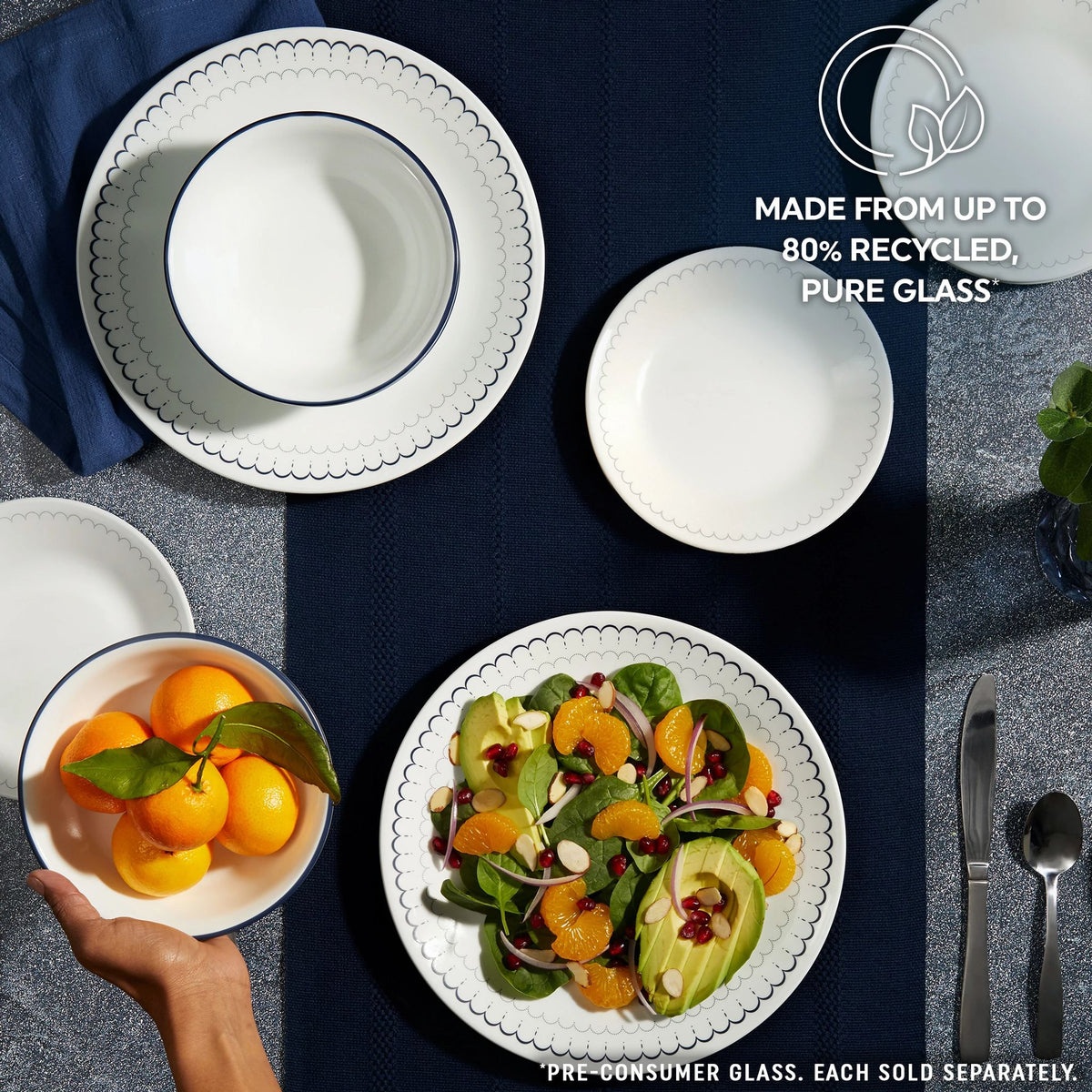 Corelle® Caspian Lace 6.75" Appetizer Plate - Image 5