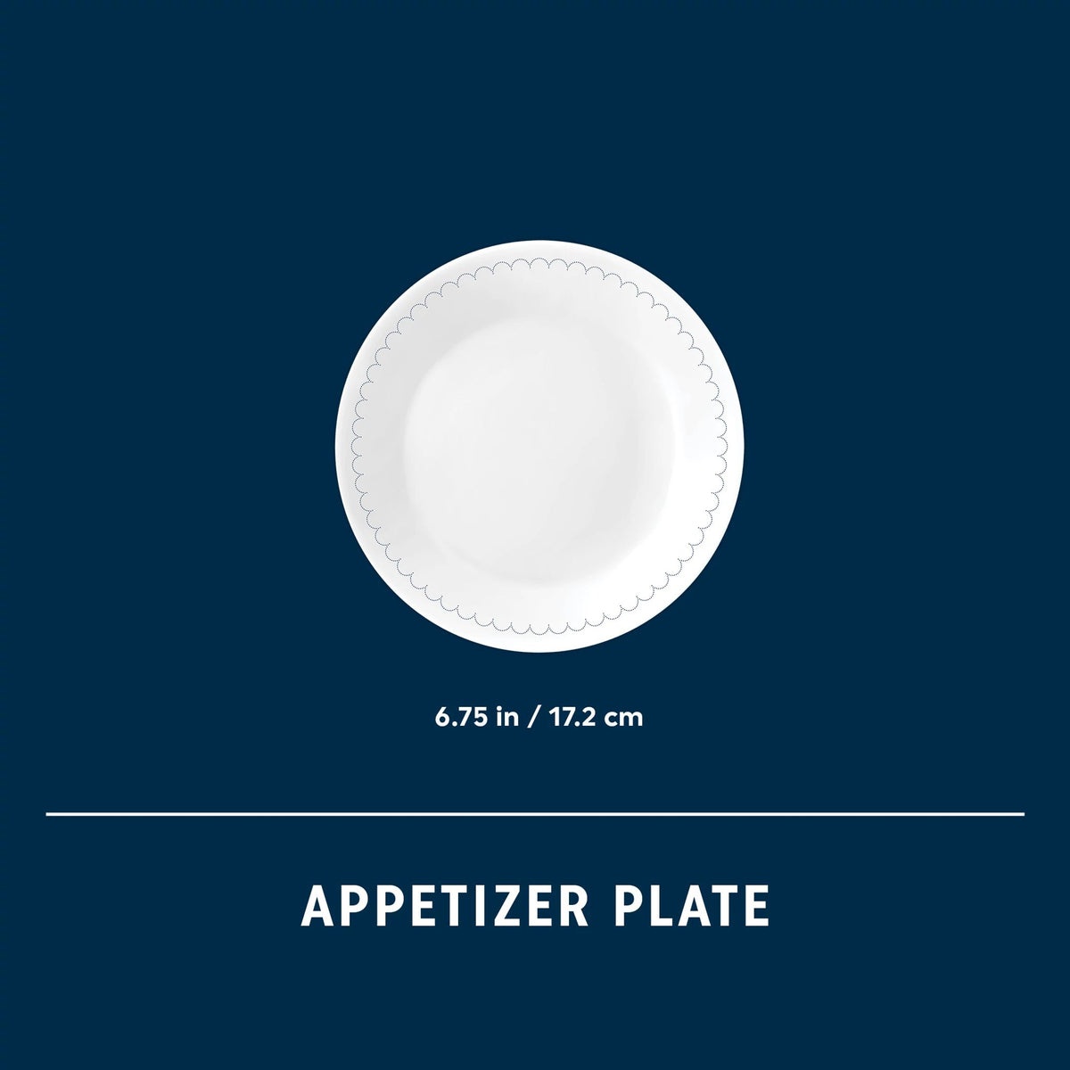 Corelle® Caspian Lace 6.75" Appetizer Plate - Image 6
