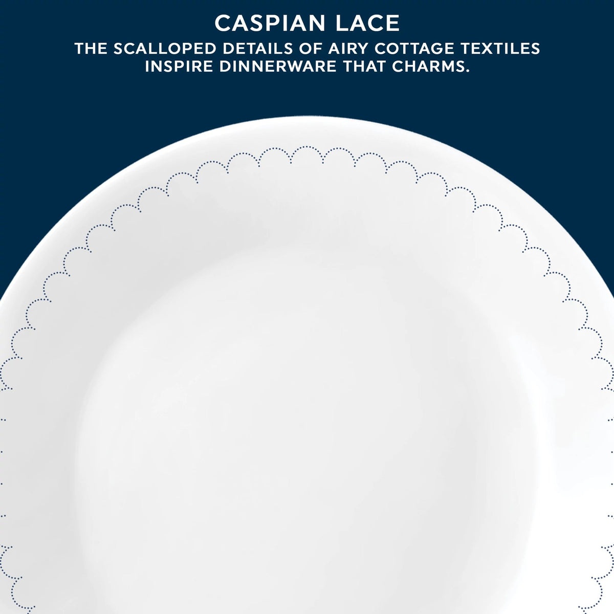 Corelle® Caspian Lace 6.75" Appetizer Plate, 6-pack - Image 5