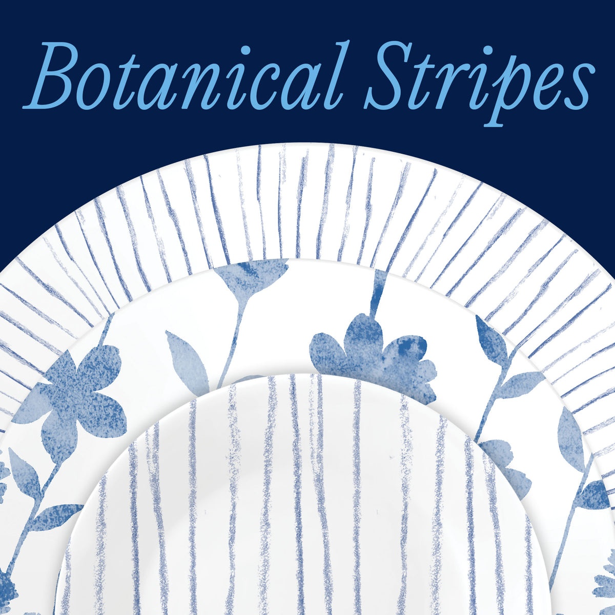 Corelle® Botanical Stripes 32-piece Dinnerware Set, Service for 8 - Image 2