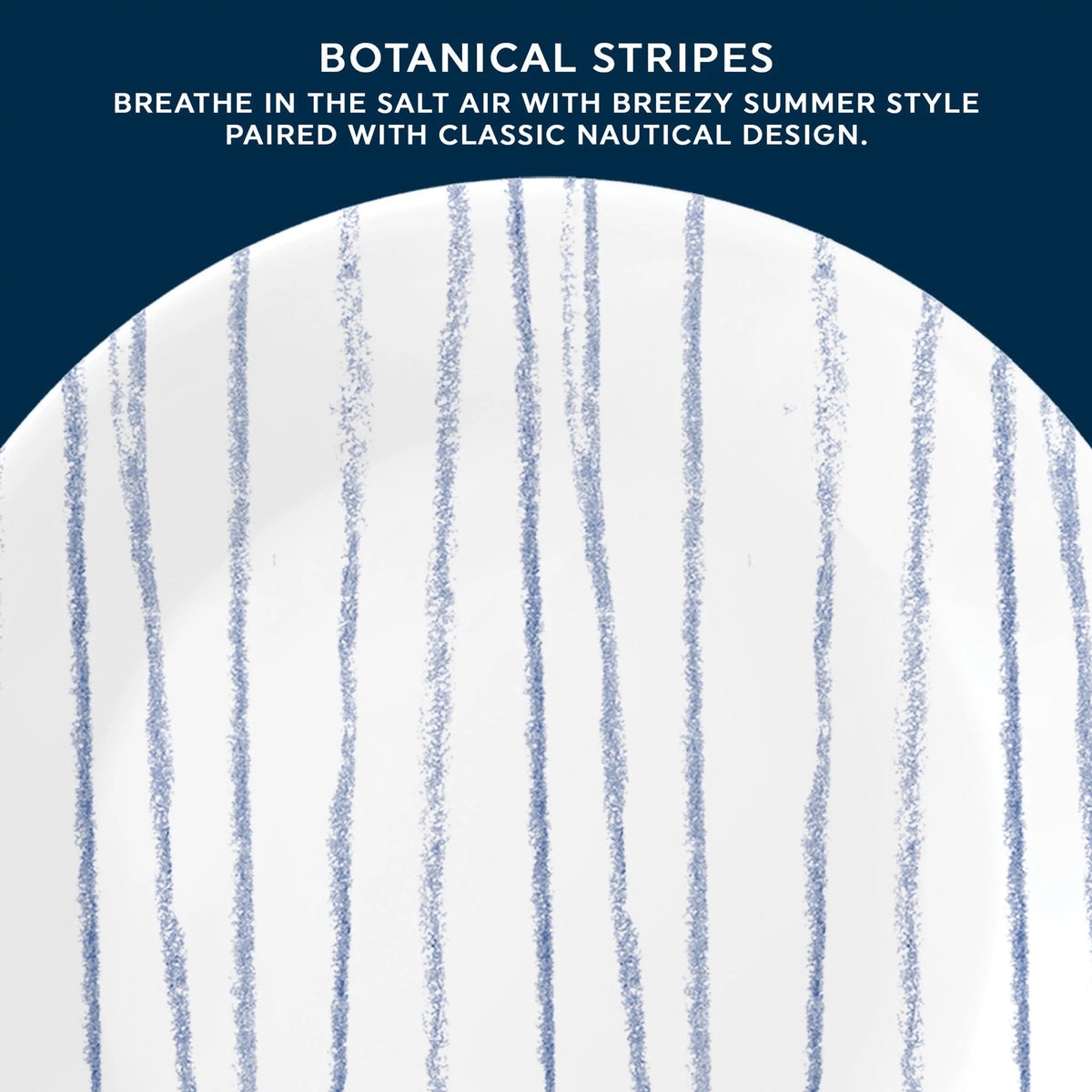 Corelle® Botanical Stripes 6.75" Appetizer Plate - Image 2