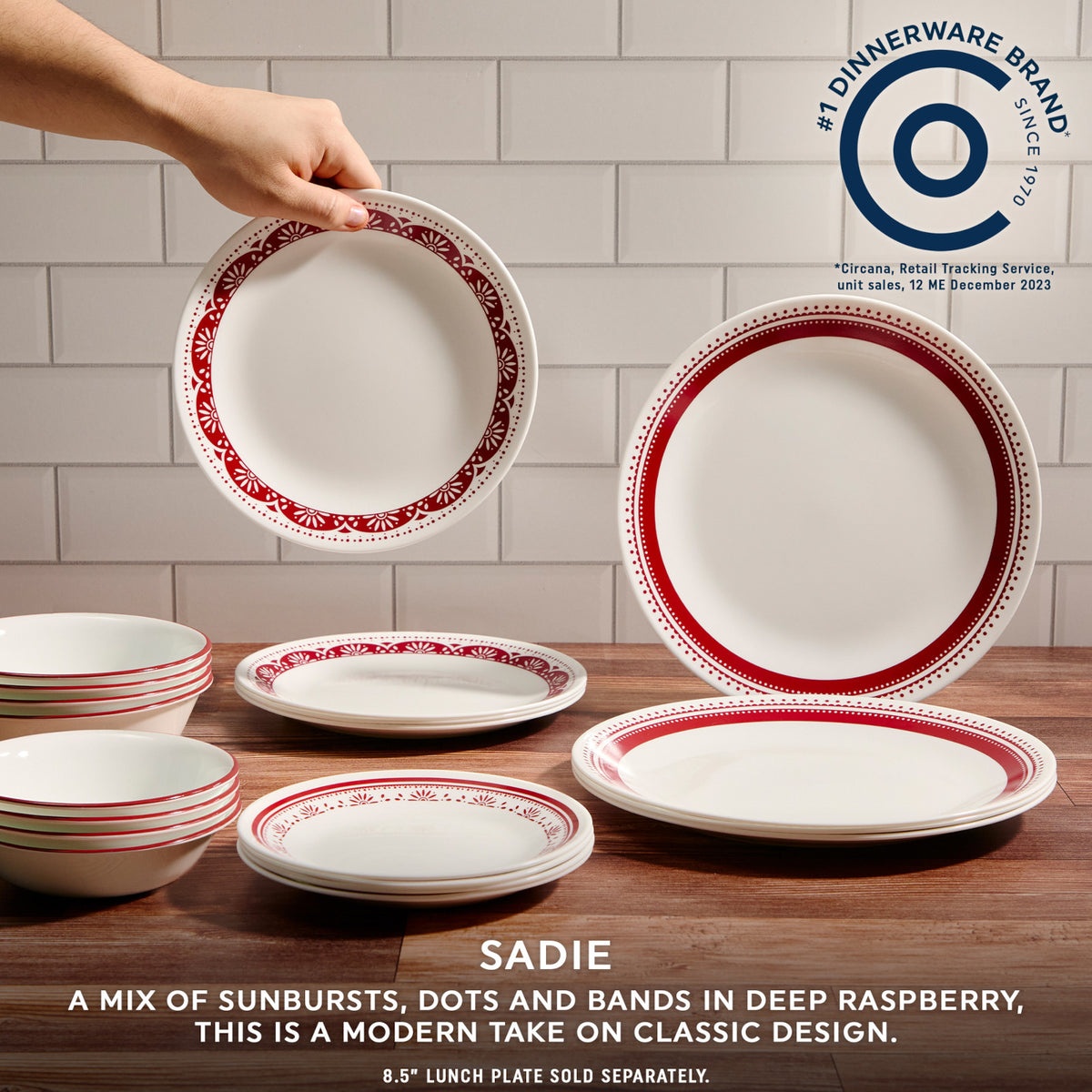 Corelle® Sadie 16-piece Dinnerware Set, Service for 4 - Image 3