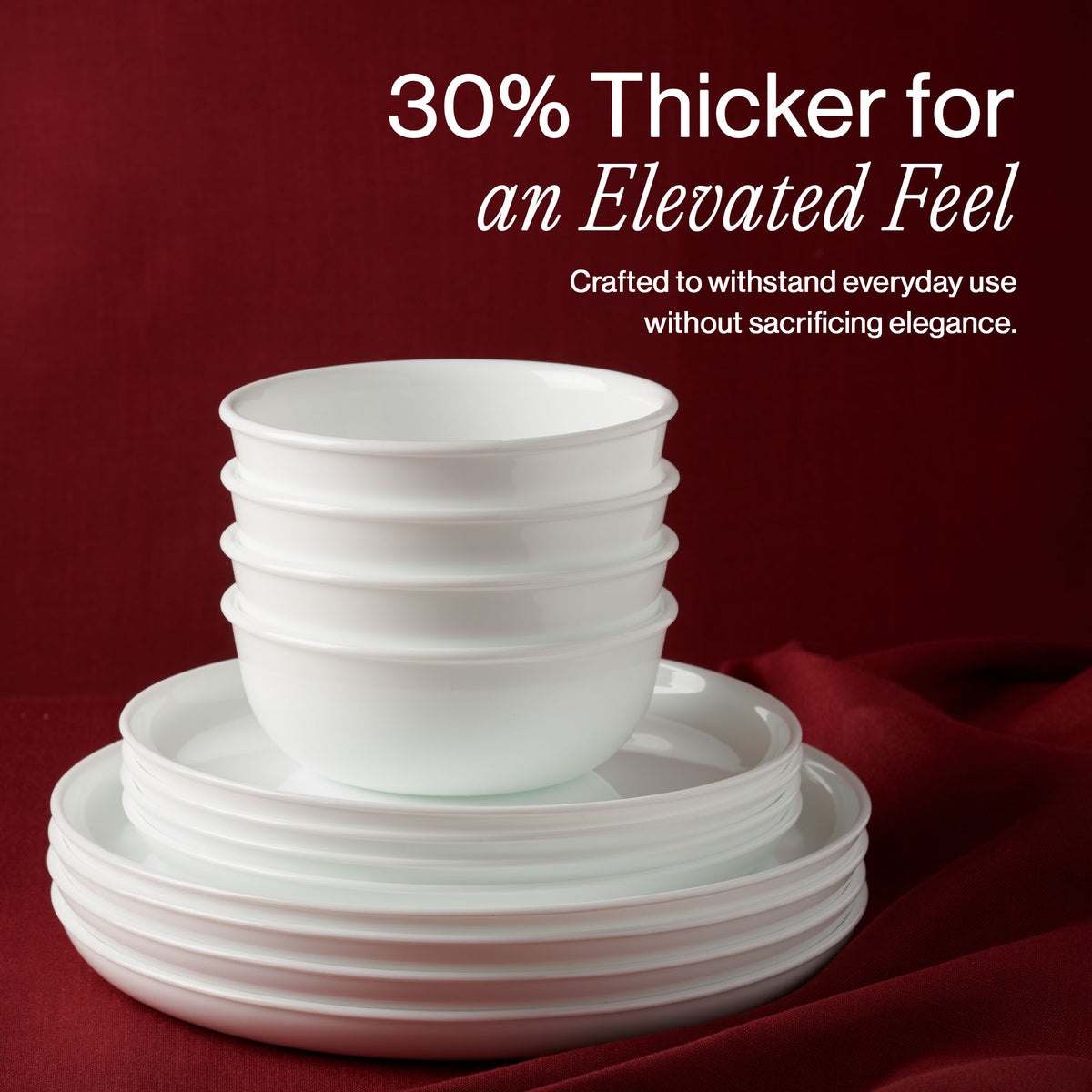 Corelle® Luxe Atlas 18-piece Dinnerware Set, Service for 6 - Image 4