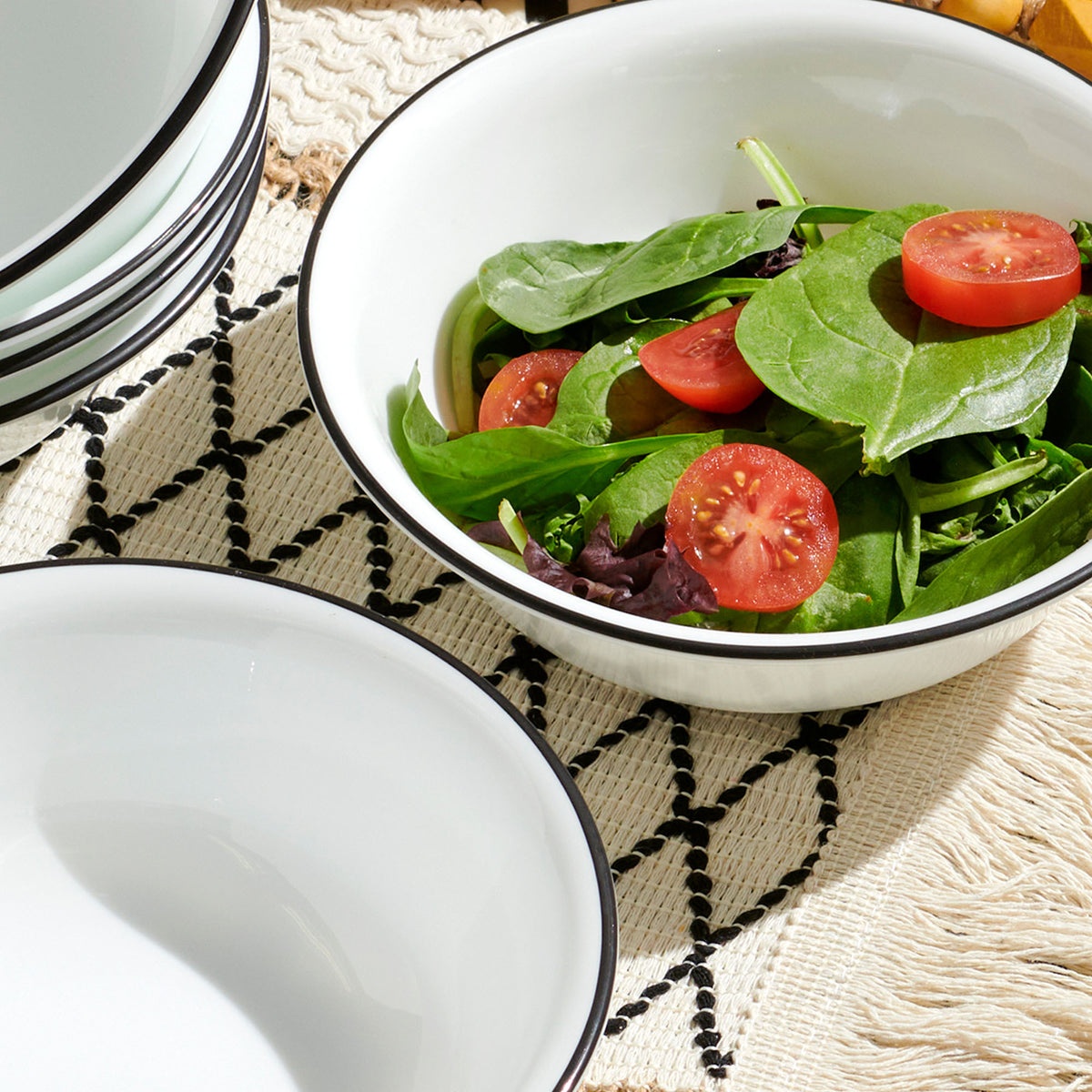 Corelle® Delicate Grid 18-piece Dinnerware Set, Service for 6 - Image 6