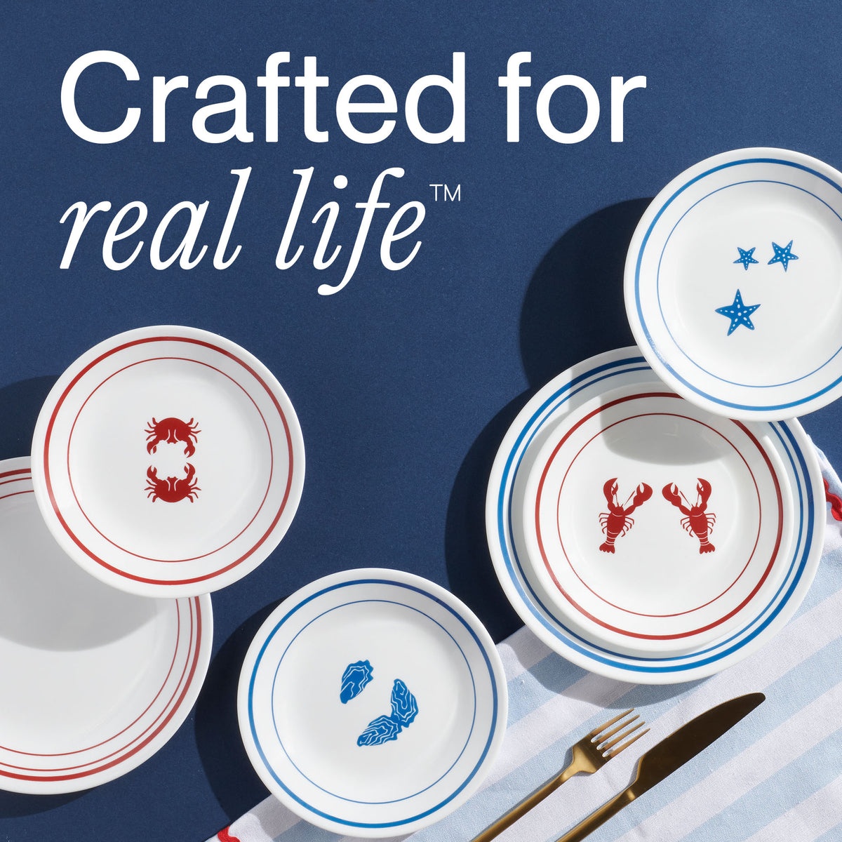 Corelle® Rockland Harbor 6.75" Appetizer Plate, 8-pack - Image 7
